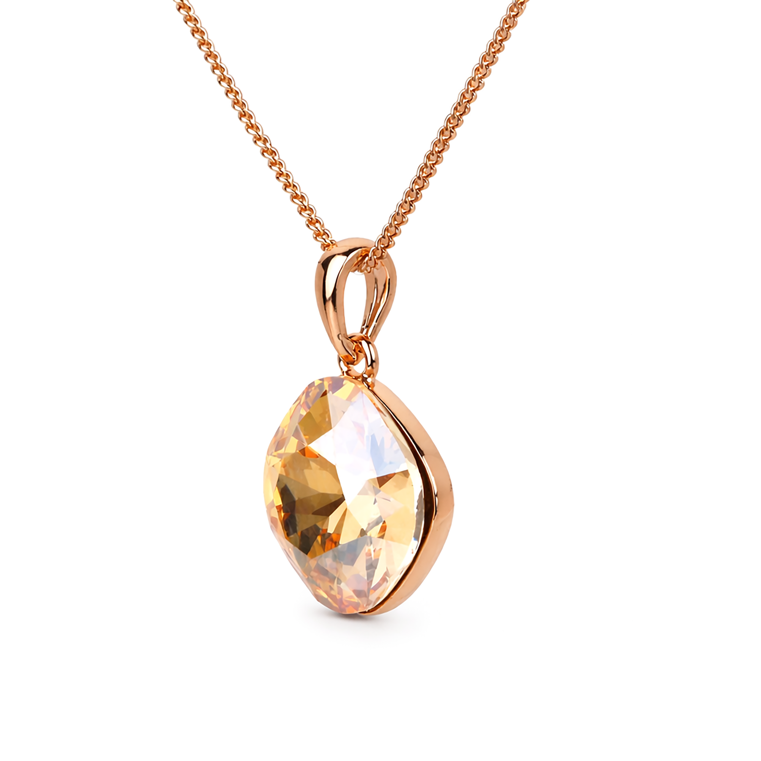 Midnight Choker Pendant Chain - Gold