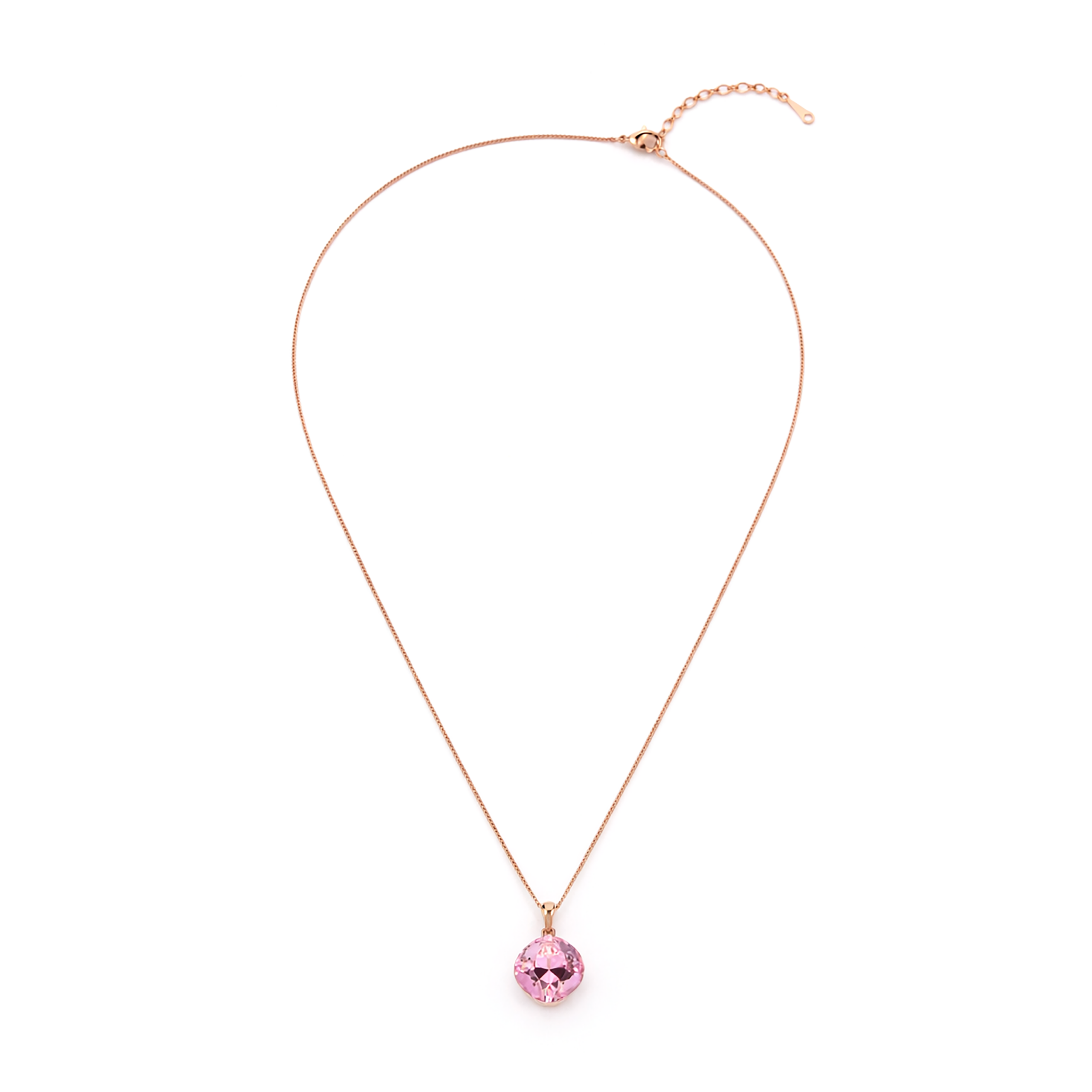 Midnight Choker Pendant Chain - Pink