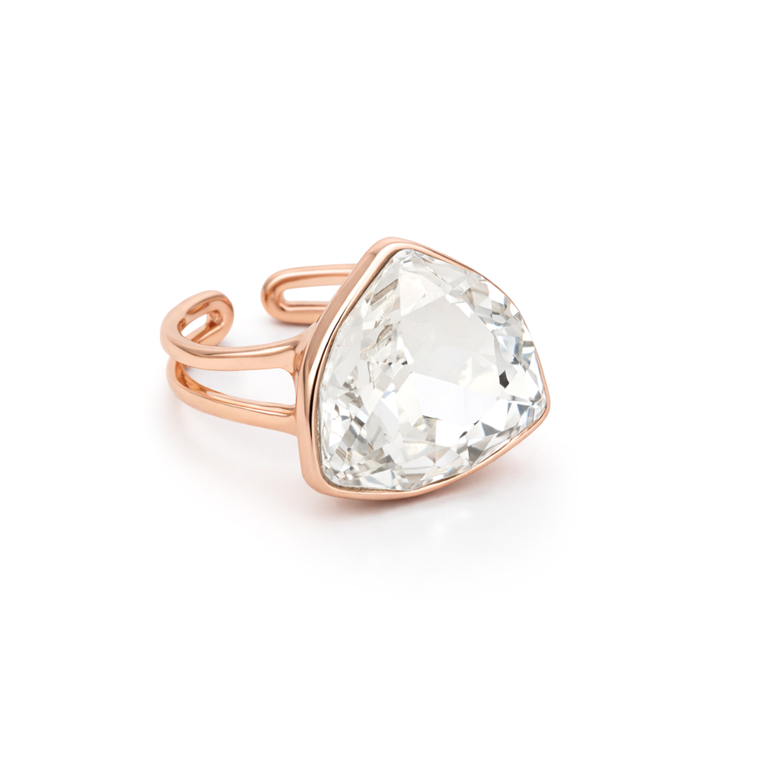 Trillion Crystal Statement Ring