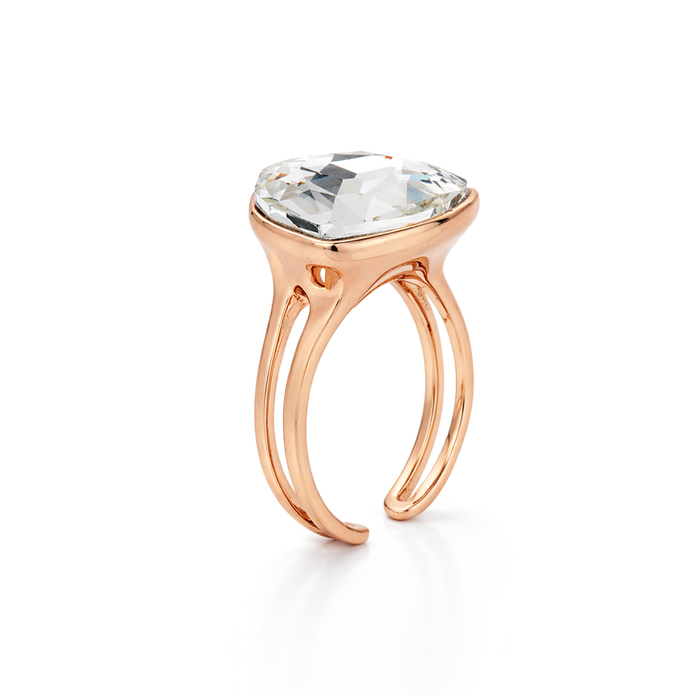 Trillion Crystal Statement Ring