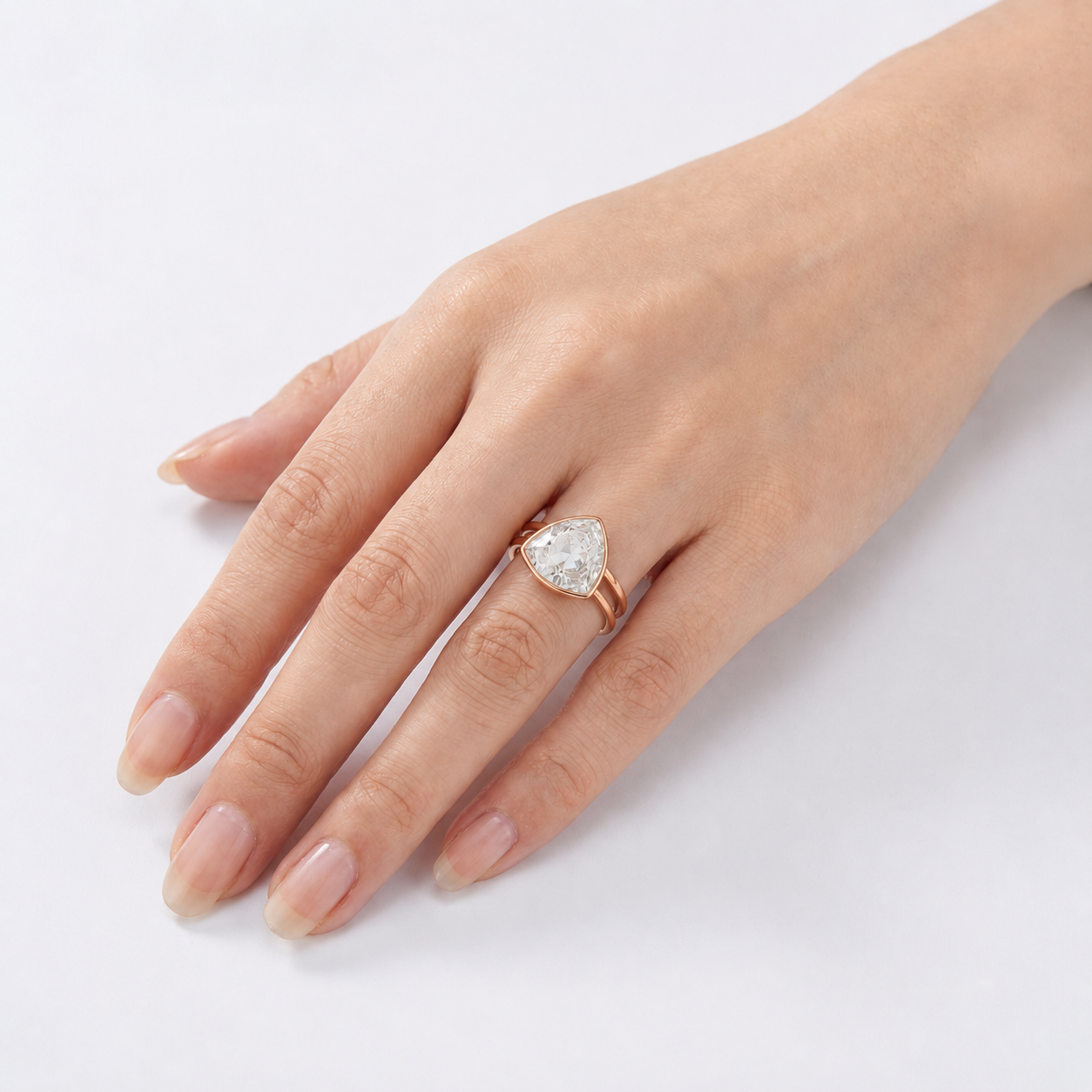 Trillion Crystal Statement Ring