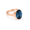 Sapphire Oval Solitaire Ring