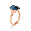 Sapphire Oval Solitaire Ring