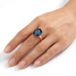 Sapphire Oval Solitaire Ring