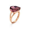 Plum Trillion Crystal Ring