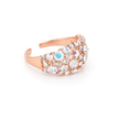 Pavé Crystal Halo Band Ring