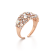 Pavé Crystal Halo Band Ring