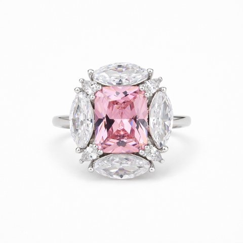 Blush Marquise Cluster Ring