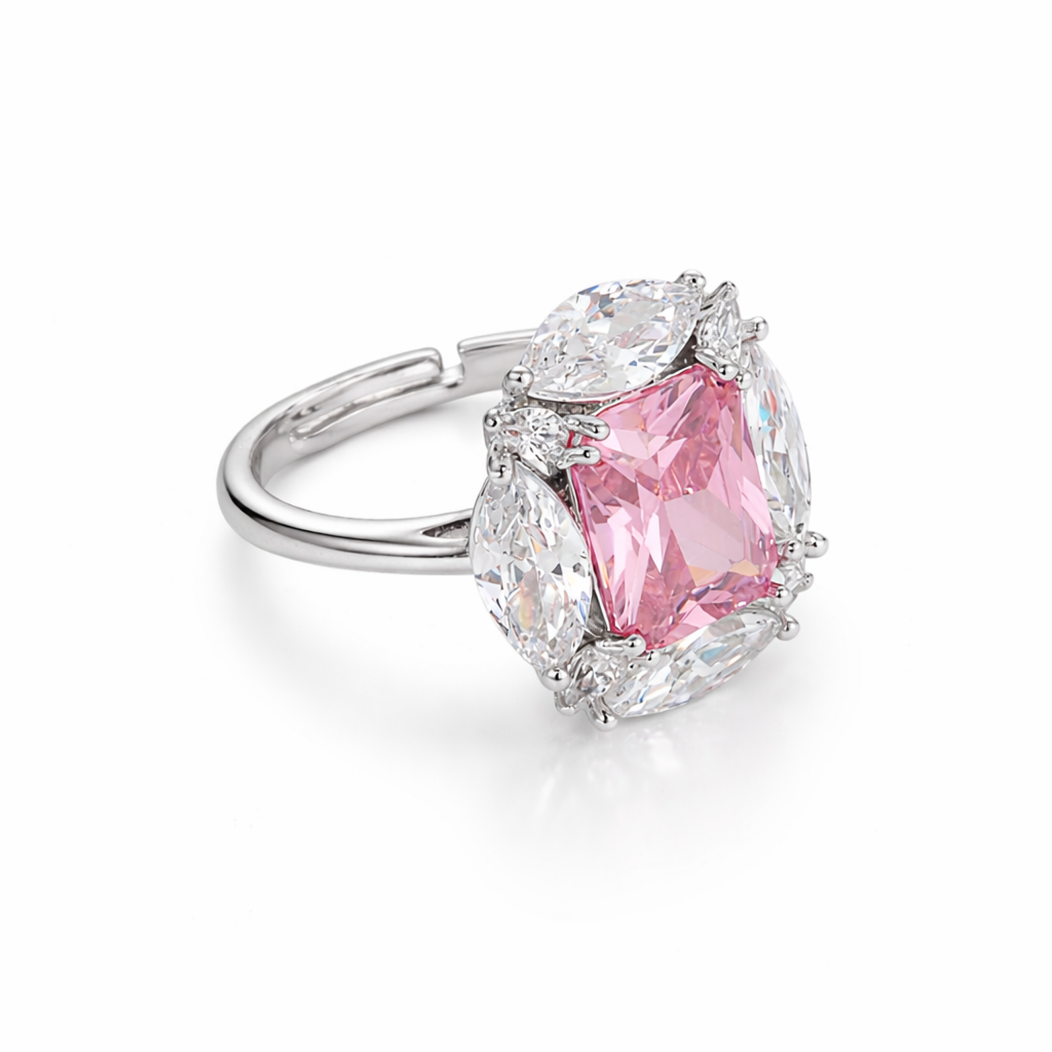 Blush Marquise Cluster Ring