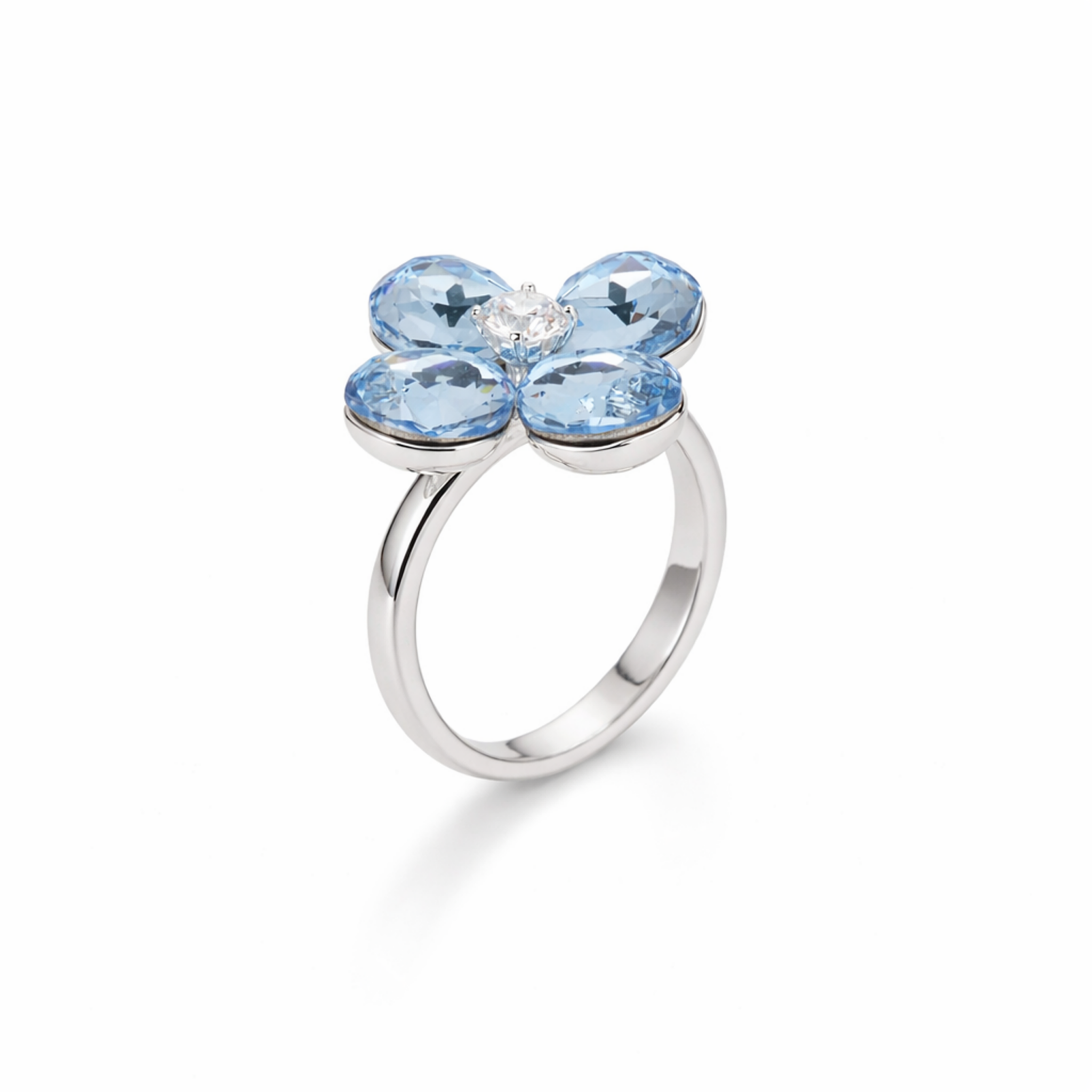 Sky Clover Crystal Ring