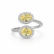 Lemon Duo Bypass Halo Ring