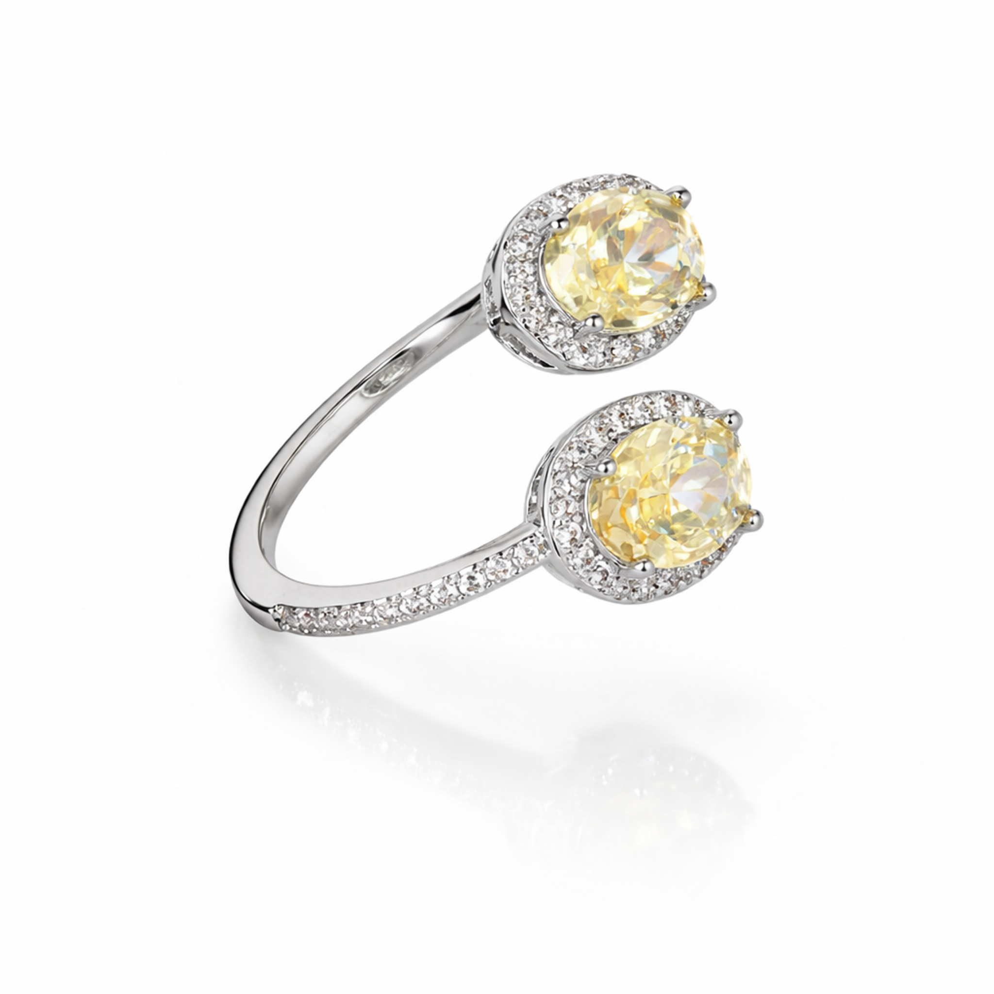 Lemon Duo Bypass Halo Ring