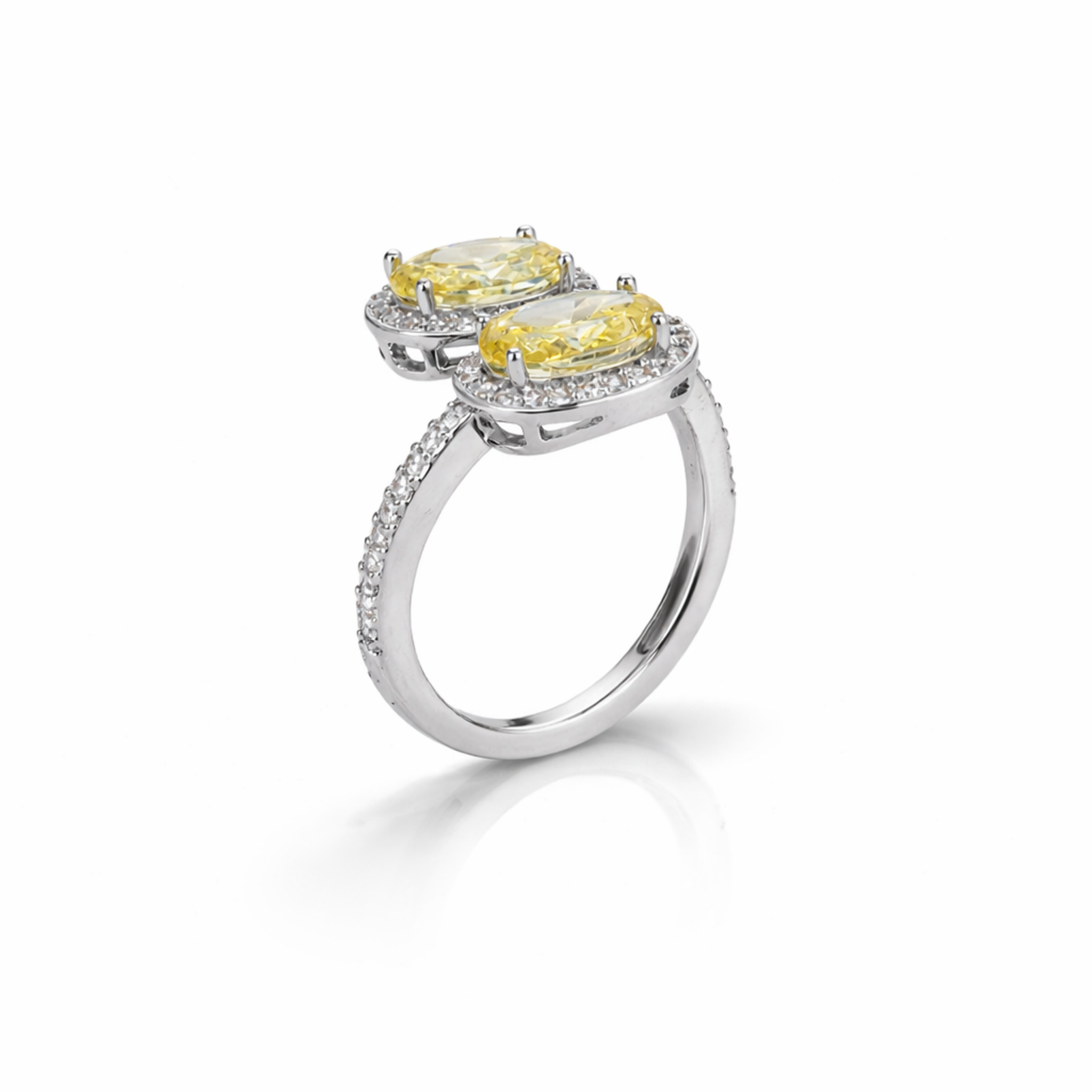 Lemon Duo Bypass Halo Ring