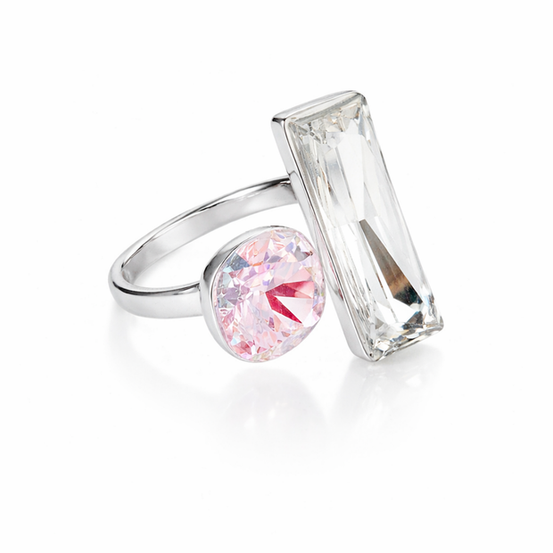 Blush & Ice Contrast Ring - Pink