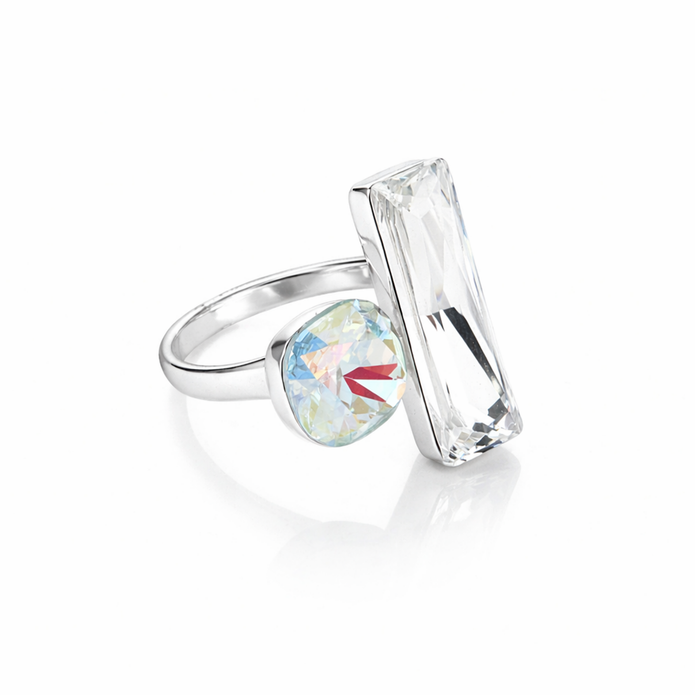 Blush & Ice Contrast Ring - Mint Green