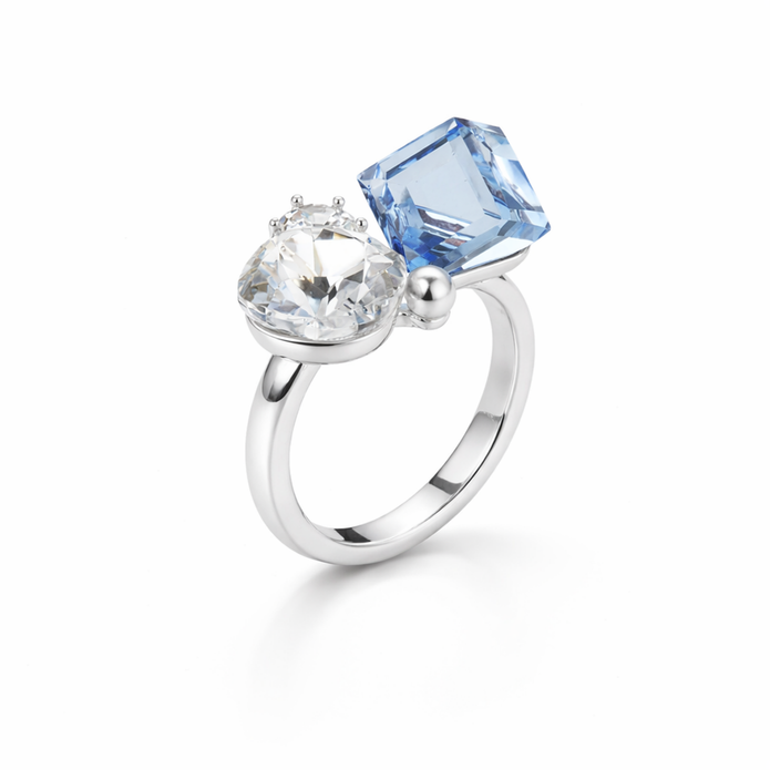 Sapphire Stardust Trio Ring