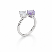 Violet & Ice Bypass Ring
