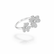 Double Clover Pavé Ring