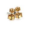 Amber Cube Cluster Ring