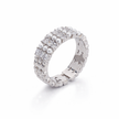 Pearl & Crystal Lattice Band Ring