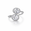 Eternal Duo Oval Halo Bypass Ring