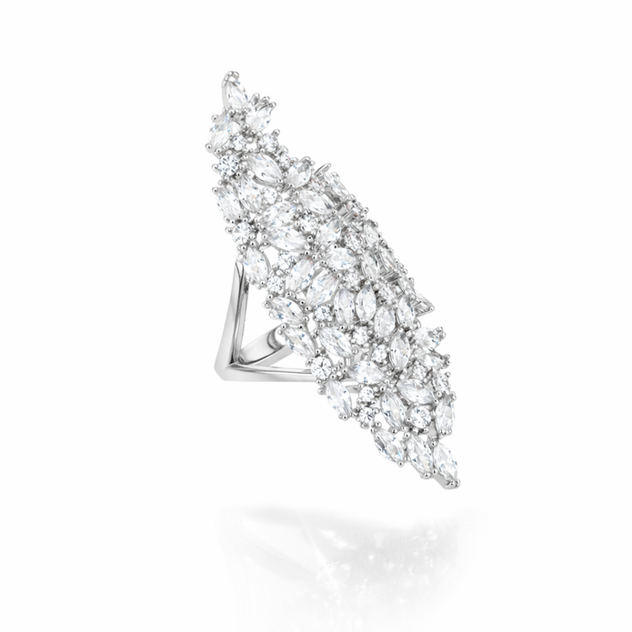 Cascade Marquise Statement Ring