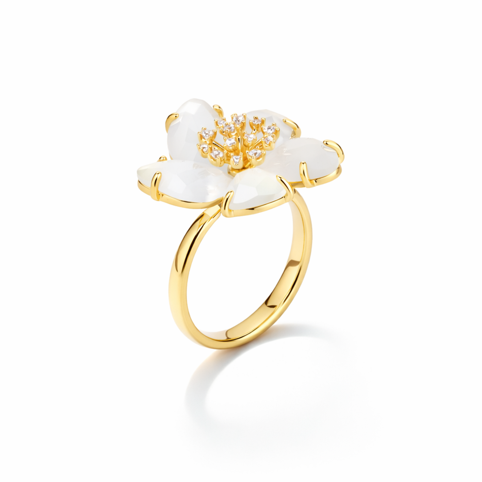 Ivory Magnolia Bloom Ring