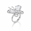 Crystal Butterfly Statement Ring