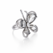 Smoky Butterfly Statement Ring