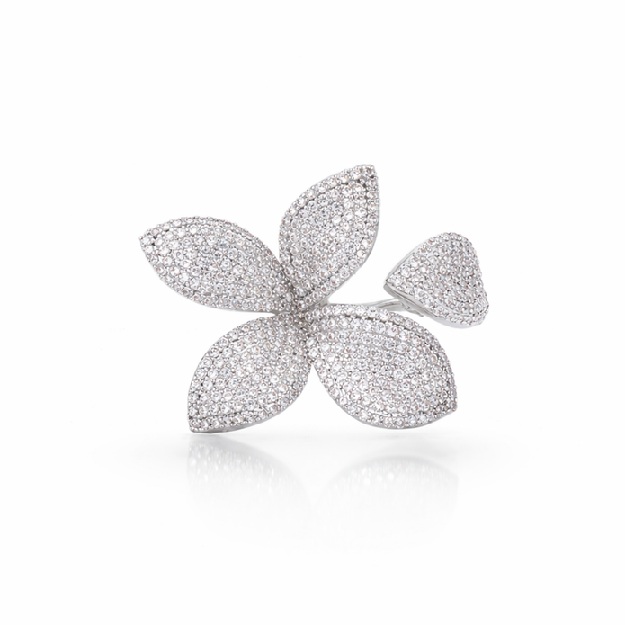 Full Pavé Frangipani Ring