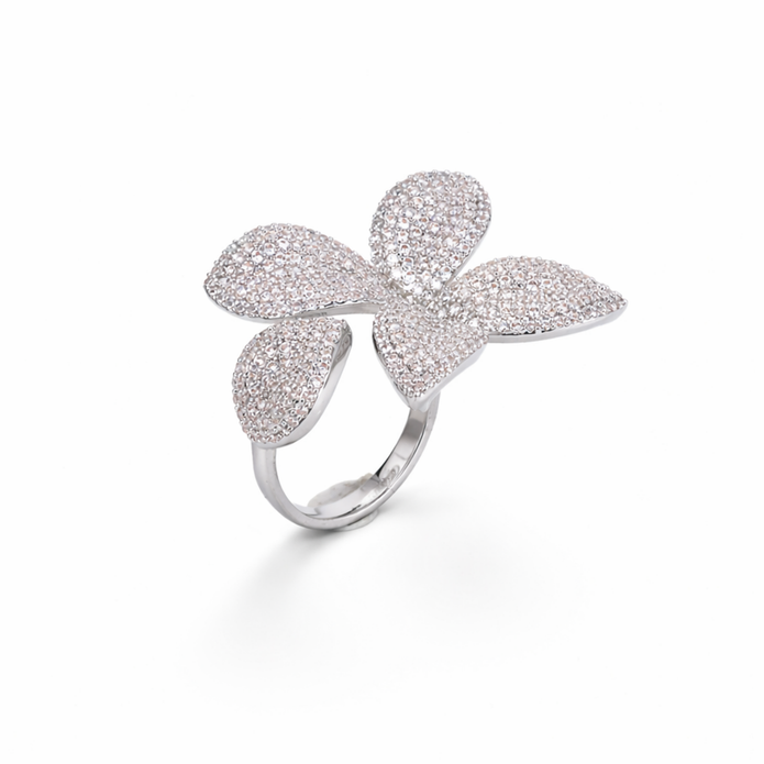 Full Pavé Frangipani Ring