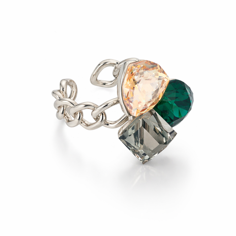 Twilight Trio Cluster Ring
