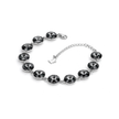 Rivoli crystal adjustable bracelet — variable colour - Gunmetal