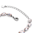 Cushion-cut crystal adjustable bracelet — variable colour - Aurora