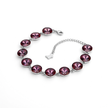 Rivoli crystal adjustable bracelet — variable colour - Amethyst