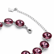 Rivoli crystal adjustable bracelet — variable colour - Amethyst