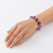 Rivoli crystal adjustable bracelet — variable colour - Amethyst
