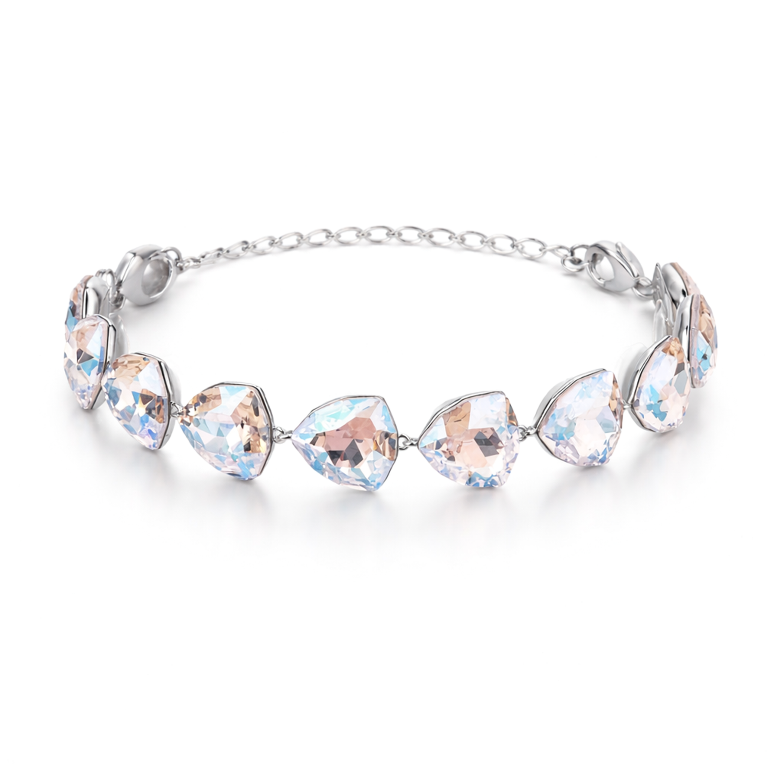 Crystal crystal adjustable bracelet — variable colour - Aurora