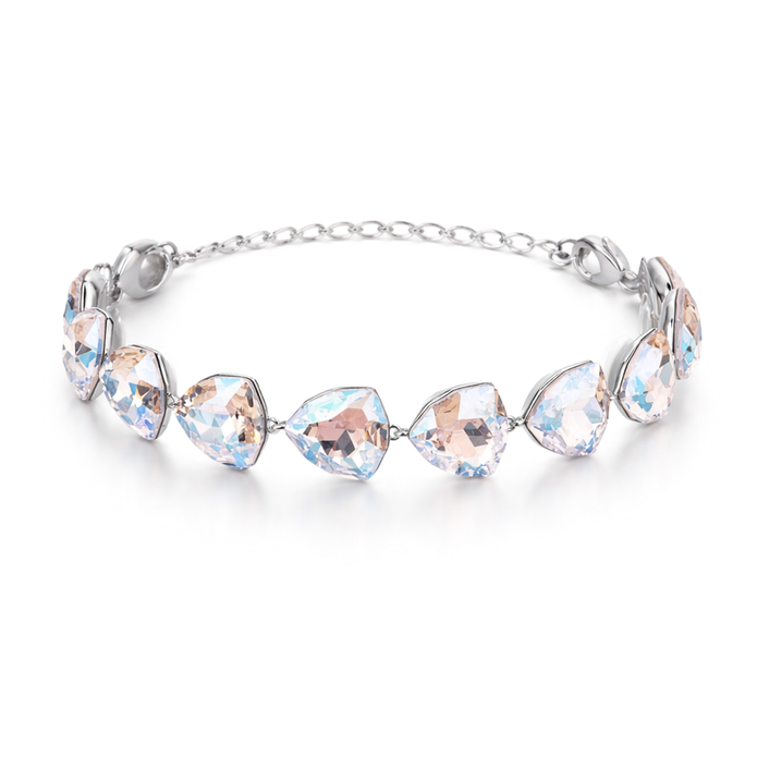 Crystal crystal adjustable bracelet — variable colour - Aurora