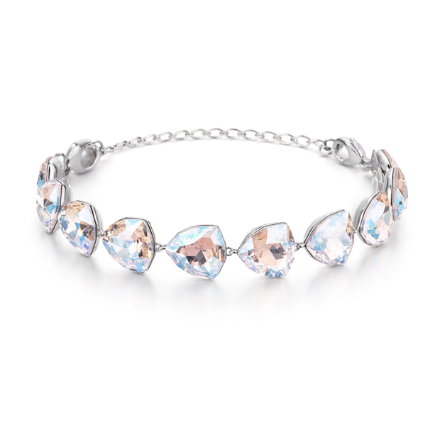 Crystal crystal adjustable bracelet — variable colour - Aurora
