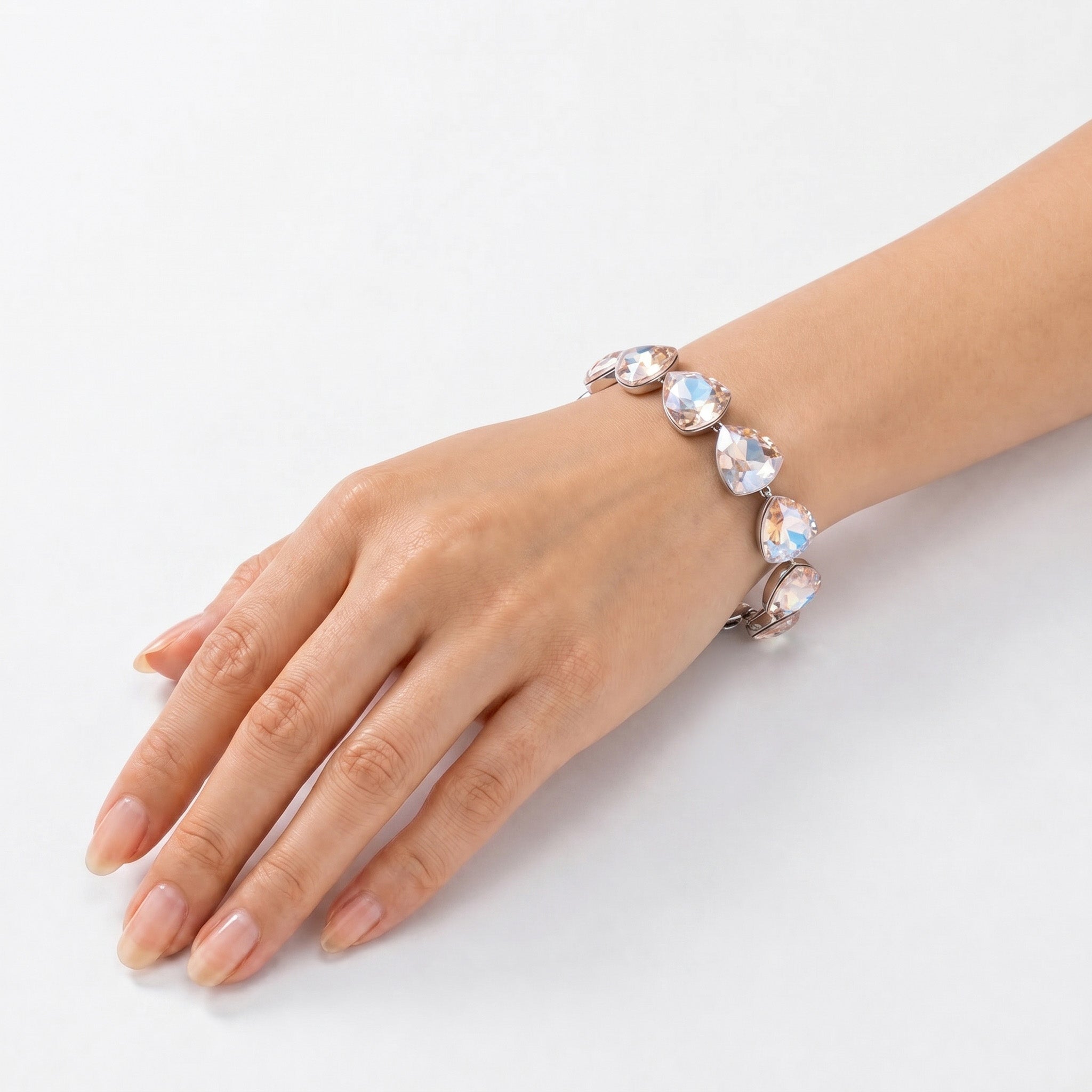 Crystal crystal adjustable bracelet — variable colour - Aurora