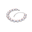 Cushion-cut crystal adjustable bracelet — variable colour - Aurora