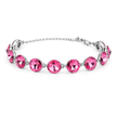 Rivoli crystal adjustable bracelet — variable colour - Fuchsia