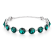 Rivoli crystal adjustable bracelet — variable colour - Emerald Green