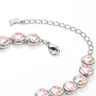 Octagonal crystal adjustable bracelet — variable colour - Aurora