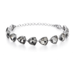 Crystal crystal adjustable bracelet — variable colour - Gunmetal