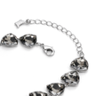 Crystal crystal adjustable bracelet — variable colour - Gunmetal