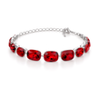Crystal crystal adjustable bracelet — variable colour - Silver