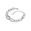 Crystal crystal adjustable bracelet — variable colour - Clear