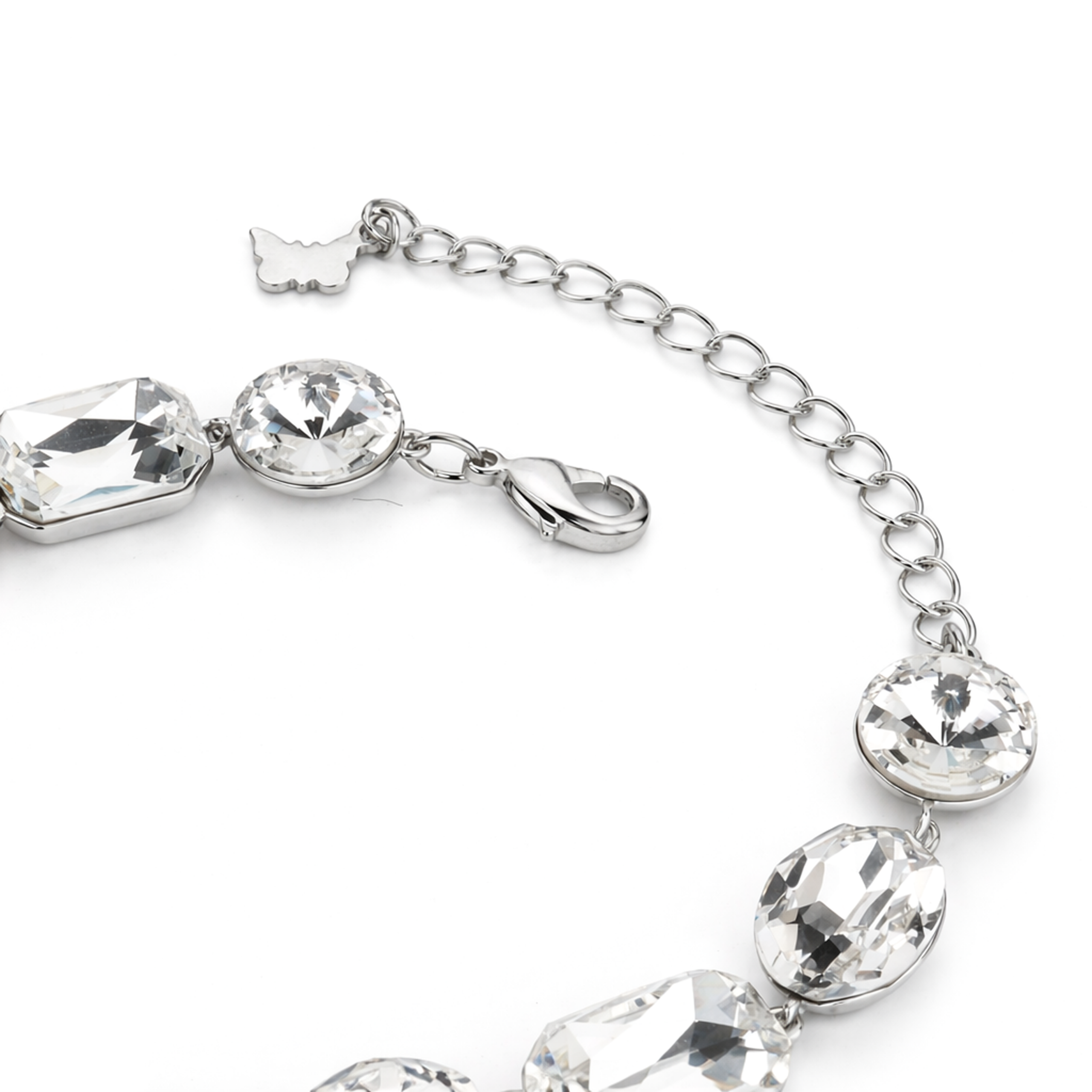 Crystal crystal adjustable bracelet — variable colour - Clear